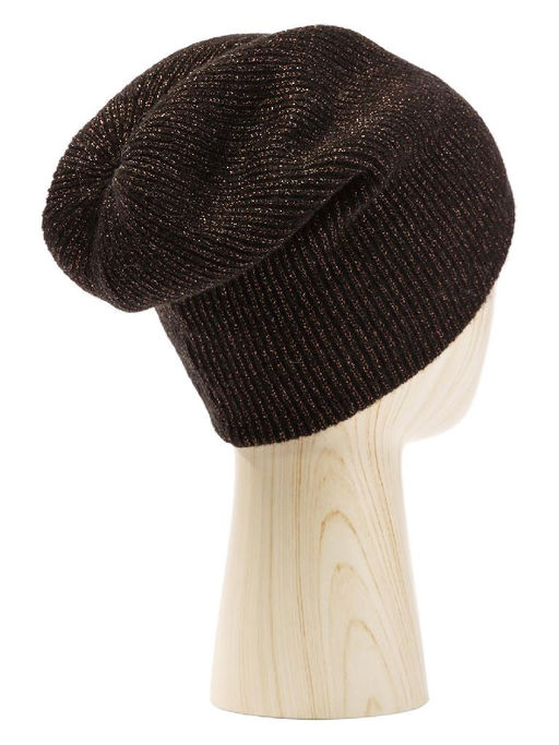 Шапка жен. кид-мох+альп+шерсть LB-N88037A black/bronze - Labbra фото 6