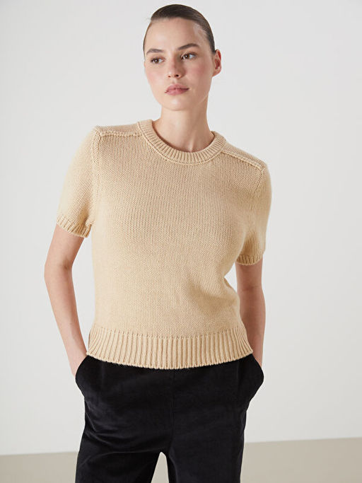 Bisiklet Yaka Kad?n Triko Kazak