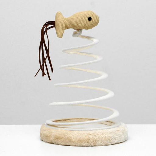 Игрушка-дразнилка для кошек Игрушка на спирали - Пижон фото 6