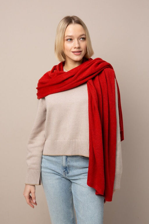Палантин из акрила и кашемира - Модные истории фото 5
