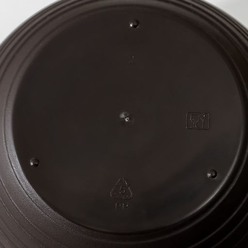 Горшок для цветов с поддоном СибПолимер «Дуэт», 500 мл, пластиковый, шоколадный-кофе с молоком