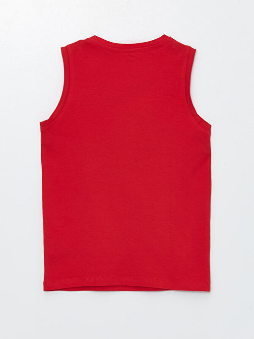 Bisiklet Yaka Bask?l? Erkek ?ocuk Atlet - Waikiki фото 2