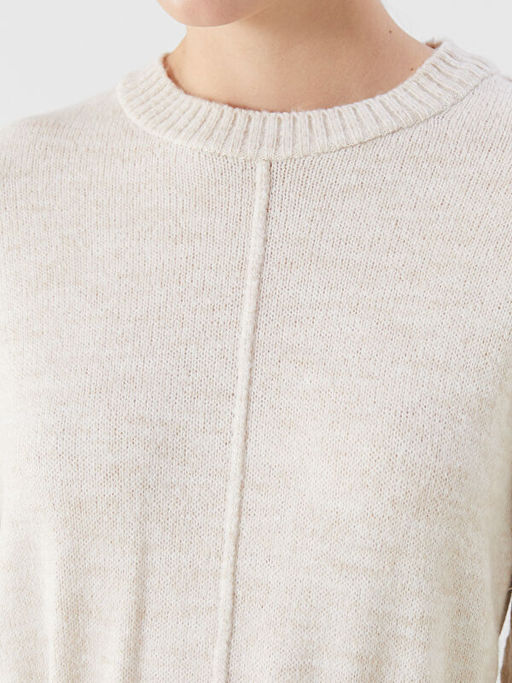 Bisiklet Yaka Oversize Triko Elbise