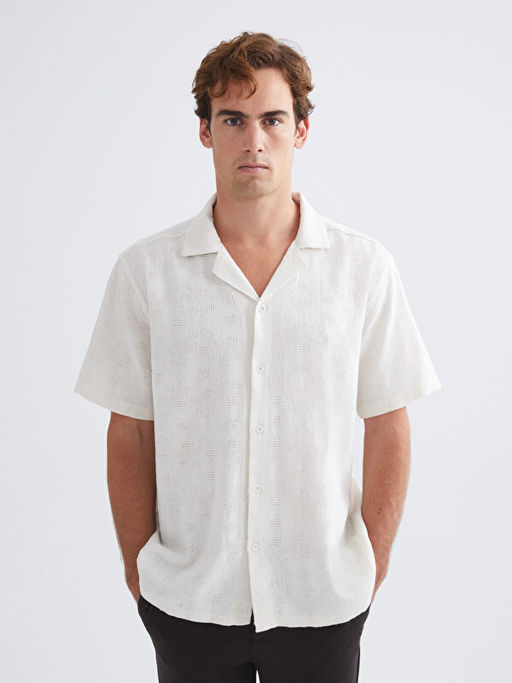 Regular Fit K?sa Kollu Arm?rl? Erkek G?mlek