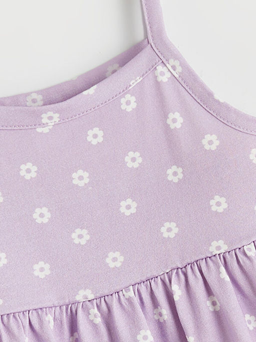 ?p Ask?l? ?i?ekli K?z ?ocuk Elbise