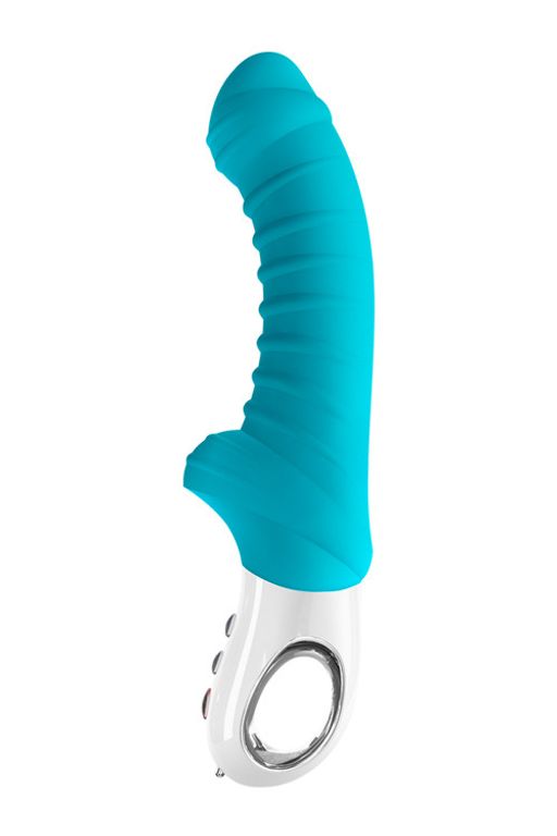 Вибратор Fun Factory Tiger, силикон, голубой, 23 см  фото 3