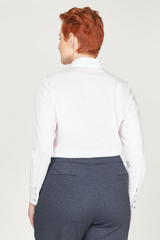 Блуза офисная белая - Olsi фото 3