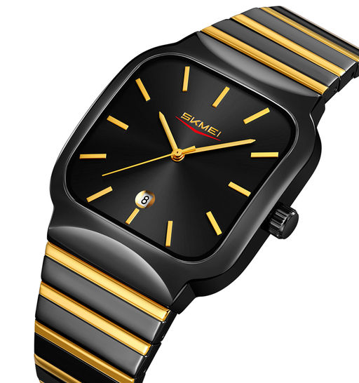 Часы наручные Skmei мужские кварцевые 9361black-gold-black