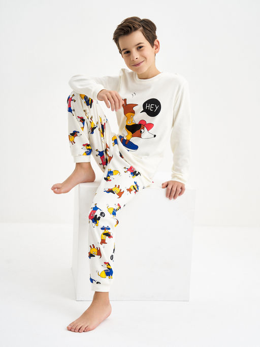 Пижама для мальчика с принтом Собака - Kogankids фото 4