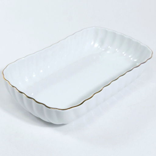 90037-501S Блюдо сервировочное для подачи керамика 25х14х5 LR (х8)