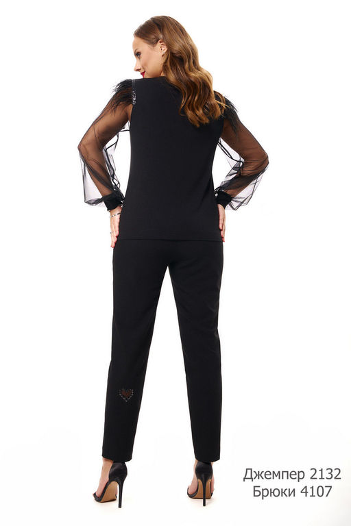 Блуза AVE RARA 2132 Черный  фото 2