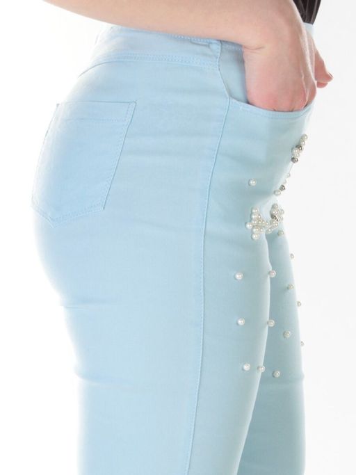 8903 Джеггинсы женские (70% хлопок, 30% стрейч) - Фабричный китай фото 5