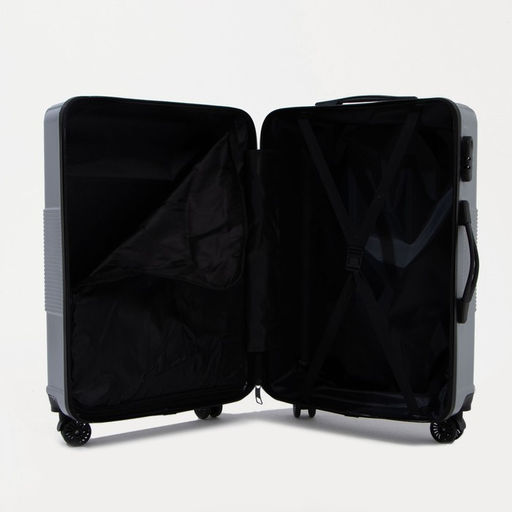 Чемодан малый 24 кодовый замок, цвет серебряный - Simaland фото 9