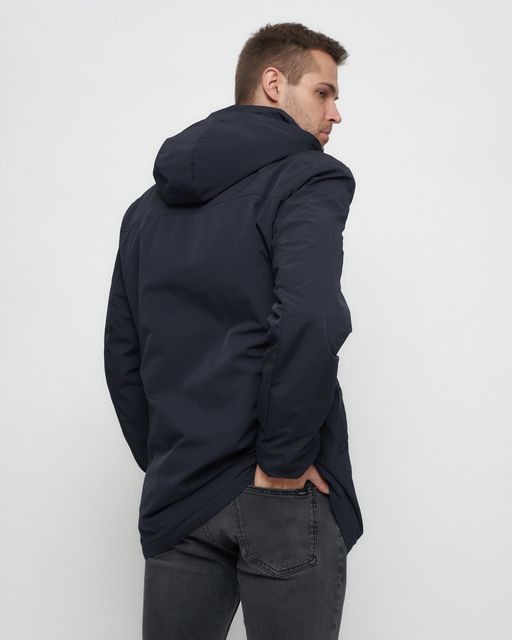 Парка спортивная мужская с капюшоном темно-синего цвета 3369TS - Wonderrman фото 9