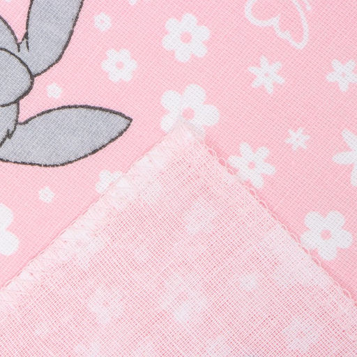 Пеленка Крошка Я Зайки цв. розовый, 70*120 см, 100% хлопок  фото 4