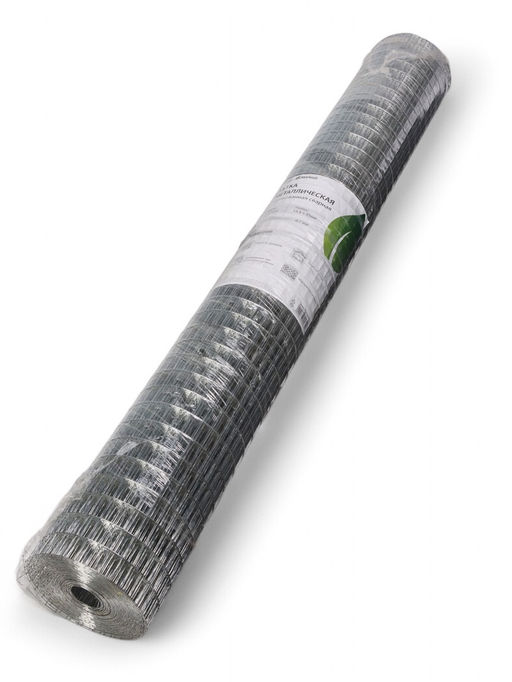 Сетка сварная оцинкованная, 10×1 м, ячейка 25×12.5 мм, d=0.7 мм, металл, Greengo