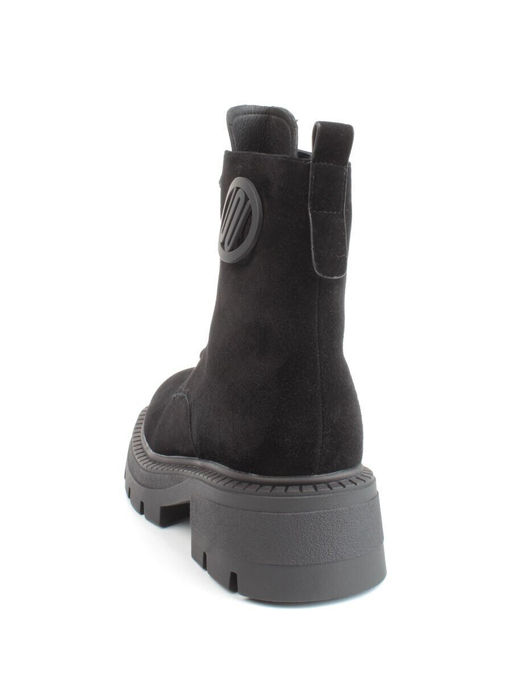 04-M3-1477 BLACK Ботинки зимние женские (натуральная замша, натуральный мех)
