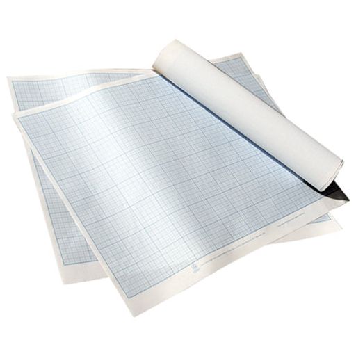 Цена за 10 шт. Бумага масшт.-коорд. 400мм.*600мм. в листах, голубая (ш/к74277)