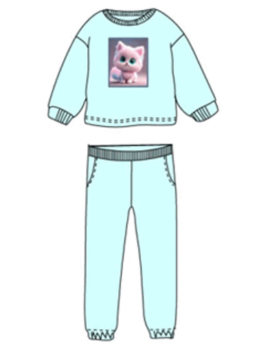 Комп.:джемп.,брюки дев. О66774