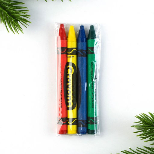 Подарочный набор новогодний, блокнот, карандаши простые 2 шт., восковые мелки «Исполнения желаний»