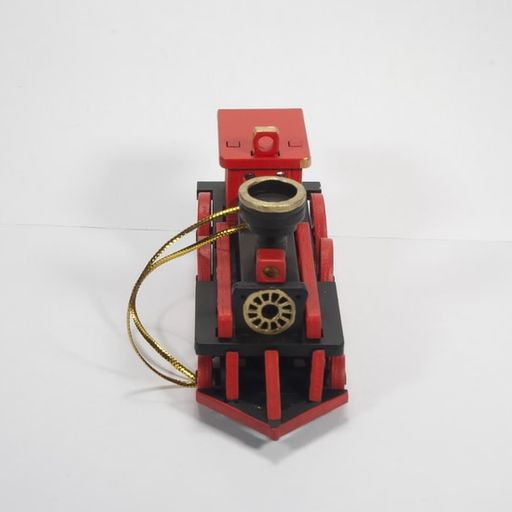 Новогодние елочные игрушки: Ретро паровоз 9005 - Idh фото 5