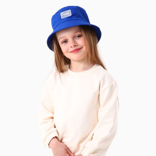 Панама детская для мальчика, синяя, р-р 48-50 см