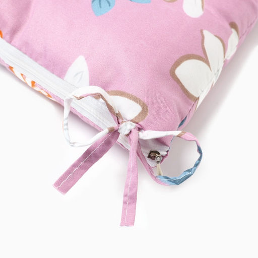 Цена за 2 шт. Подушка на стул Этель. Цветы, 40?40 см, сиреневая