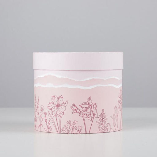 Коробка подарочная круглая Розовый, 14 16 см - Дарите счастье фото 2