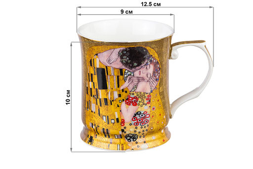 Кружка 400 мл 12,5*9*10 см Поцелуй, NEW BONE CHINA - Elan gallery фото 2