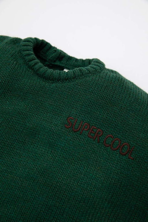 Свитер с принтом для маленьких мальчиков - Defacto фото 2