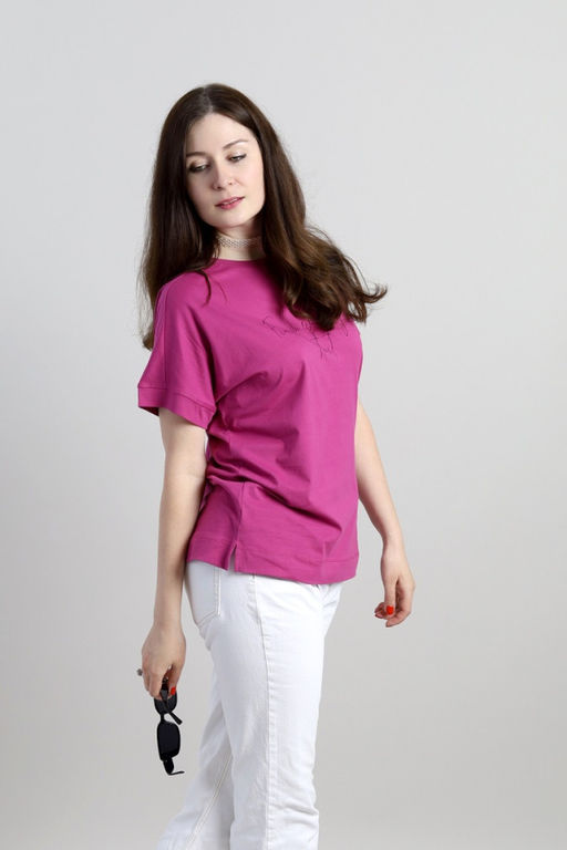 CRB wear/CSMW 60393-46 Футболка женская,фуксия/Ex.Cherubino  фото 3