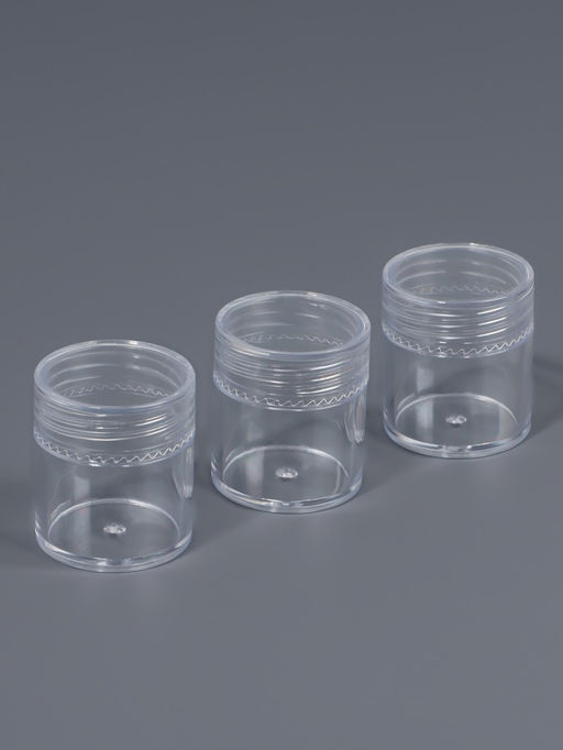 Цена за 2 шт. Набор баночек для мелочей, d=2.5×3 см, 6 мл, 3 шт., прозрачный