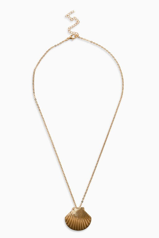 Цена за 2 шт. Кулон "Ракушка" вонголе, цвет золото 50+удл