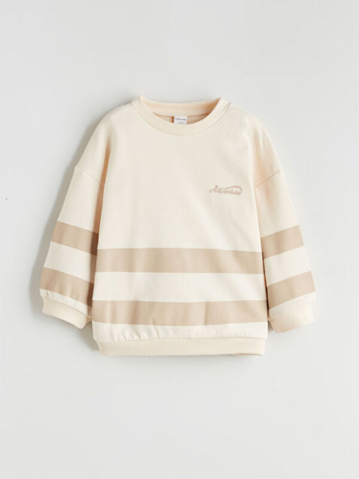 Bisiklet Yaka Erkek Bebek Sweatshirt