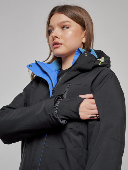 Горнолыжный костюм женский зимний черного цвета 005Ch - Chunmai фото 9