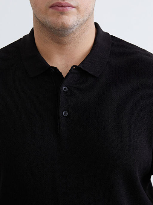 Polo Yaka Erkek Triko Kazak