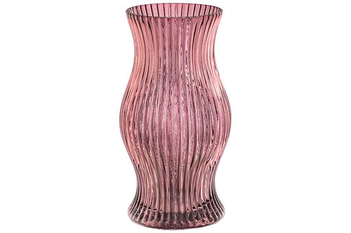 Ваза 14*14*26 см бордовая, стекло - Elan gallery фото 4