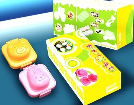 Формочки для яиц или риса Зайчик+мишка, 2 шт в наборе 904238