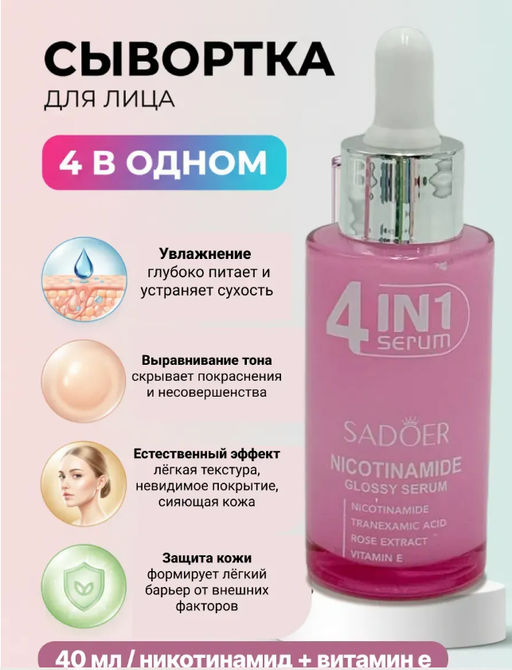 Сыворотка для лица с ниацинамидом 4в1 - Cahnsai фото 6