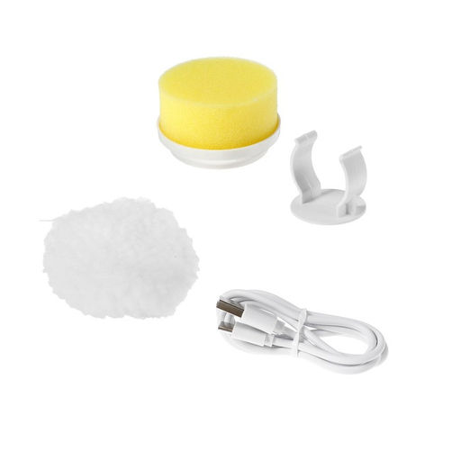 Электрическая щётка для уборки LESH-01, 3 насадки, АКБ, белая