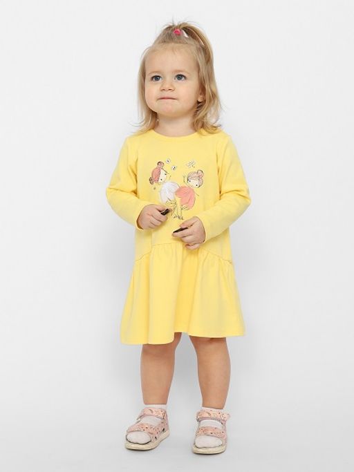 CRB wear/CSNG 63416-30-347 Платье для девочки,желтый/Ex.Cherubino  фото 2