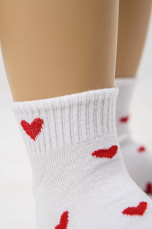 Носки детские Berchelli Любимка набор 3 пары с сердечками из хлопка с полиамидом  фото 4