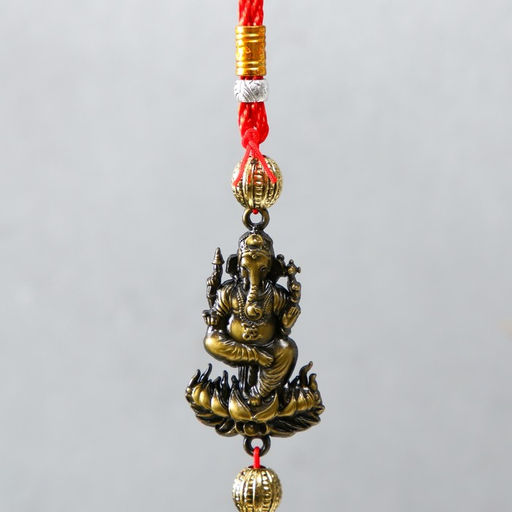Колокольчик металл Ганеша, слоны на колоколе 4х4х40 см - Simaland фото 2