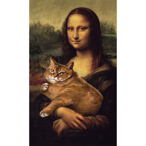 Картина по номерам панно «Кот на руках», 30×50 см