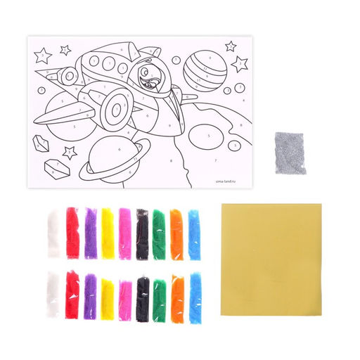 Набор для творчества. Сияющая фреска Удивительный космос - Школа талантов фото 3