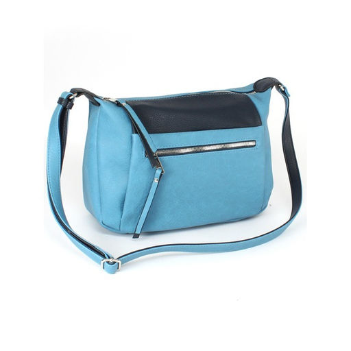 Сумка женская искусственная кожа ADEL-279/ММ. 1отдел+плеч/рем. синеголубой 259187