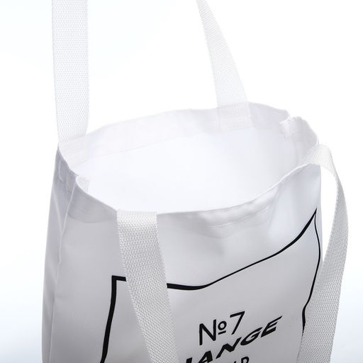 Сумка шопер Измени мир 35х0.5х40 см, отд без молнии, без подклада, белая - Nazamok фото 8