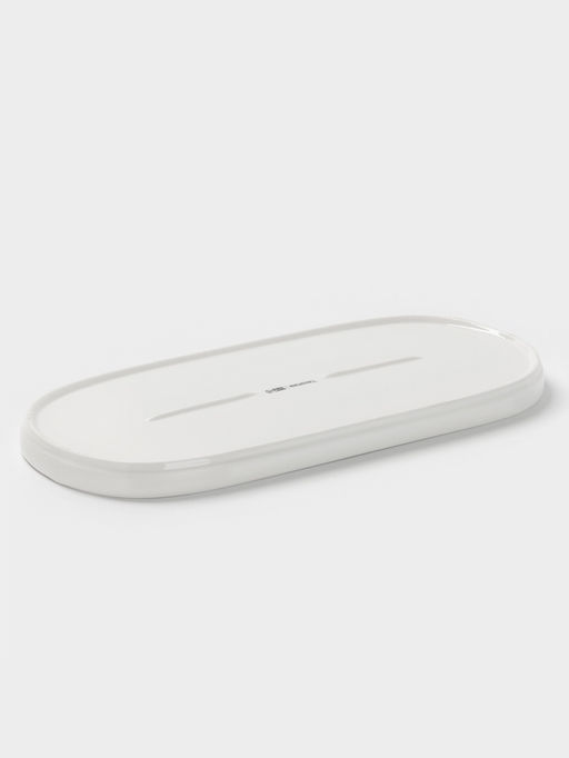 Блюдо сервировочные Magistro White Snow, 34.5×15.5×2 см, фарфор, белое