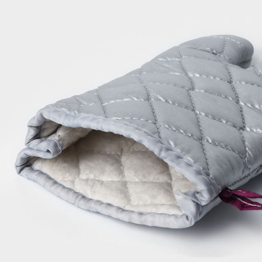 Набор прихваток Доляна «Профи», 2 шт., 30×16×2 см, серый