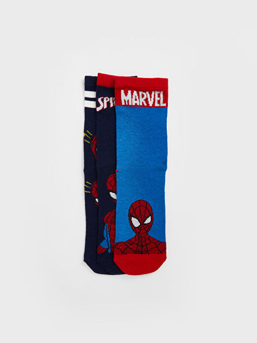 Spiderman Desenli Erkek ?ocuk Soket ?orap 3l? - Waikiki фото 2
